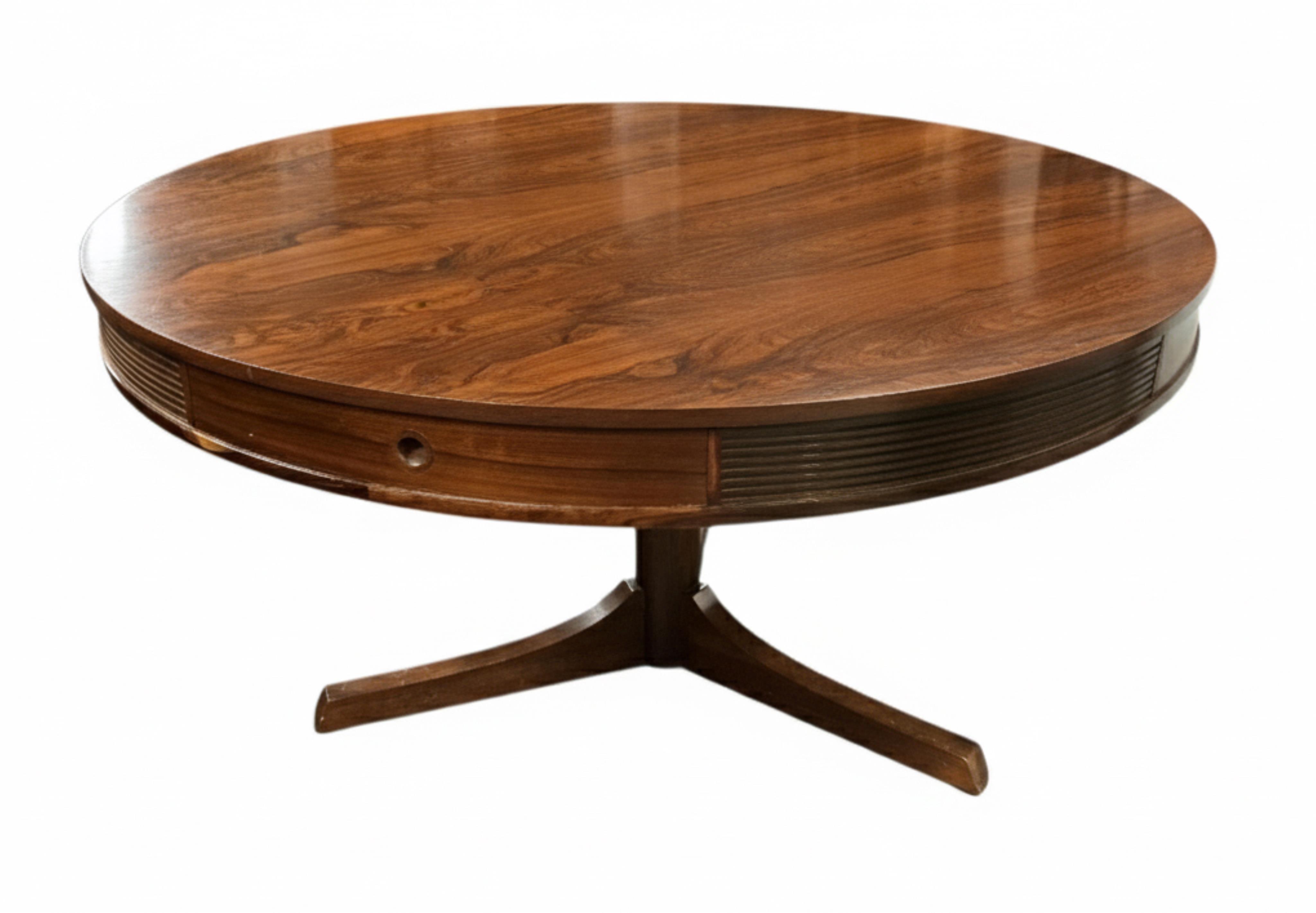 Robert Heritage (1927-2008) for Archie Shine: A 'Bridgford' rosewood drum dining table